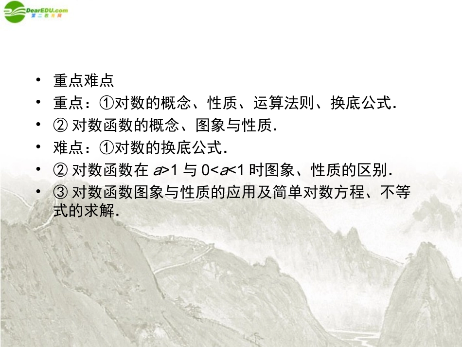 高三数学一轮复习 对数与对数函数课件 新人教B版 课件_第3页