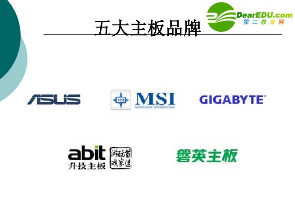 高中信息技术 主板及主板接口介绍课件_第2页