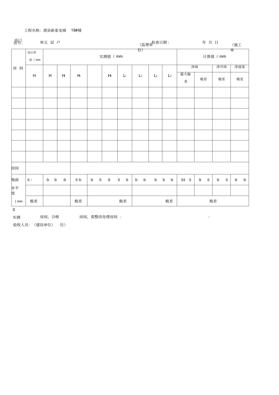 住宅工程质量分户验收情况汇总表_第3页