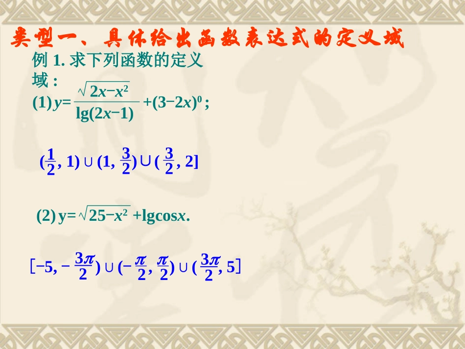辽宁省沈阳二中高三数学函数全章课件：函数的定义域 课件_第3页