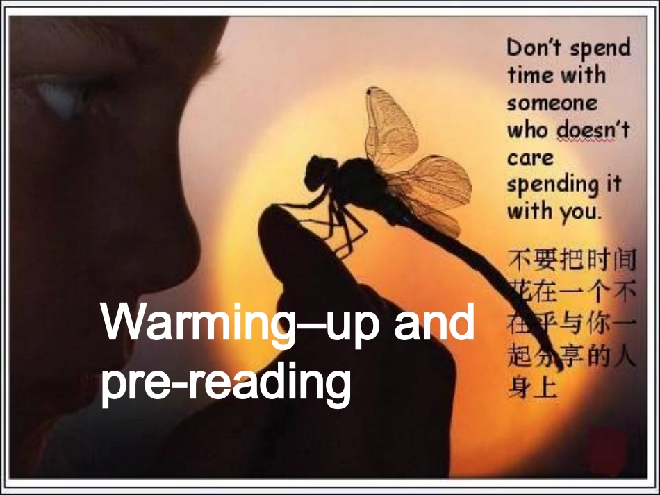 高中英语 Book 7 Unit 4 warming up & pre-reading课件 新人教版选修7 课件_第2页