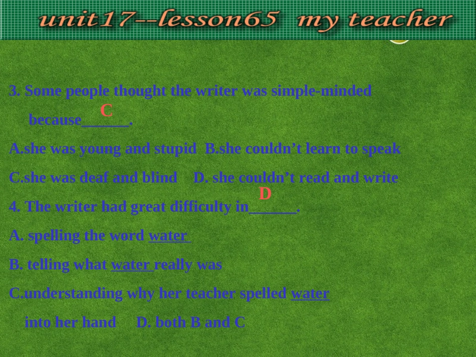 高中英语 MyTeacher课件_第3页