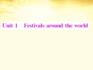 高中英语 Unit 1 Section Ⅰ Warming Up & Reading课件 新人教版必修3 课件