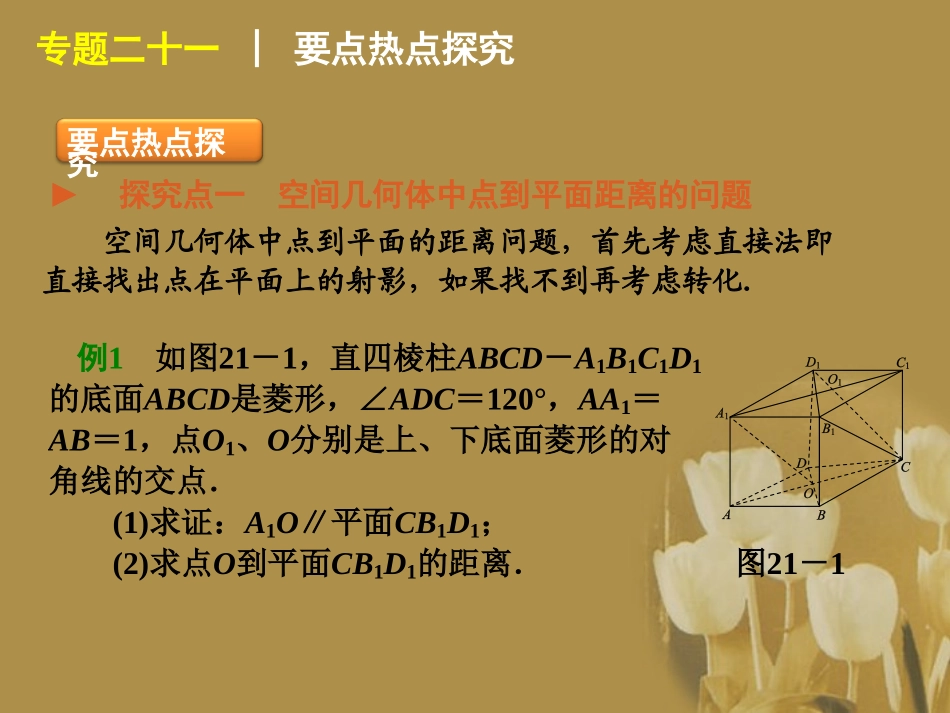 江苏省高考数学二轮复习 专题21 立体几何综合问题精品课件_第3页