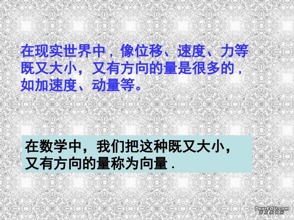 高一数学向量的概念 北师大版 必修4 课件_第3页