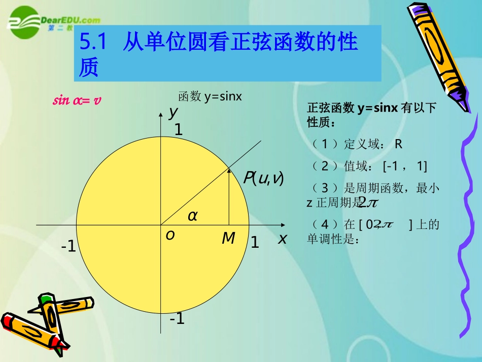 高中数学 52(正弦函数的图像)课件 北师大版必修4 课件_第2页