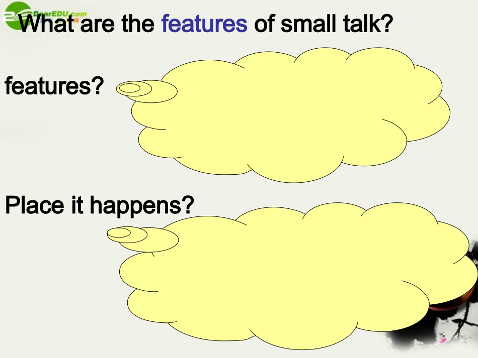高中英语 Module1(Small Talk)introduction,reading and vocab课件 外研版选修6 课件_第3页