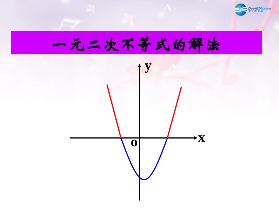 高中数学 第三章 一元二次不等式的解法课件2 北师大版必修5 教案-2_第1页