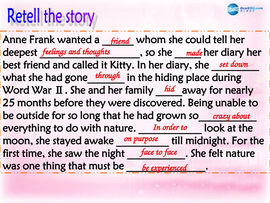 高中英语 Unit 1 learning about language 2课件 新人教版必修1 课件_第2页