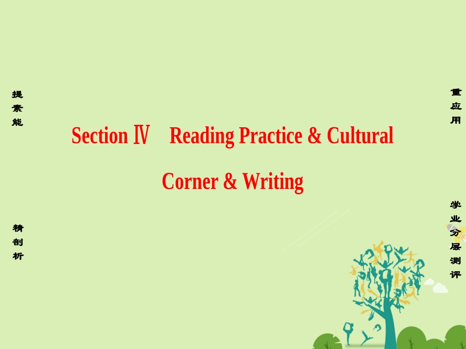 英语 Module 6 Why Do We Need Dictionaries Section Ⅳ Reading Practice  Cultural Corner  Writing课件 外研版选修9 课件_第1页
