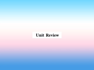 秋七年级英语上册 Unit 5 Family and Home review课件 (新版)冀教版 课件