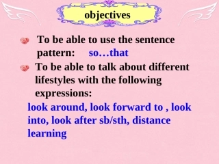 高中英语 Unit 1 Lifestyle lesson 4 language points课件 北师大版必修1 课件