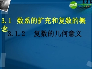 高中数学 (31复数的几何意义)课件