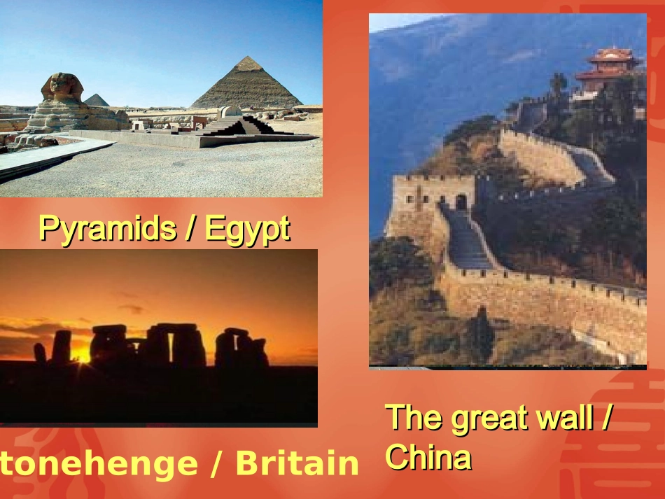 高一英语Unit7 Cultural relics 人教版 课件_第2页