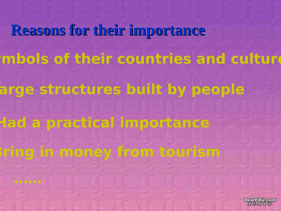 高一英语Unit7 Cultural relics 人教版 课件_第3页