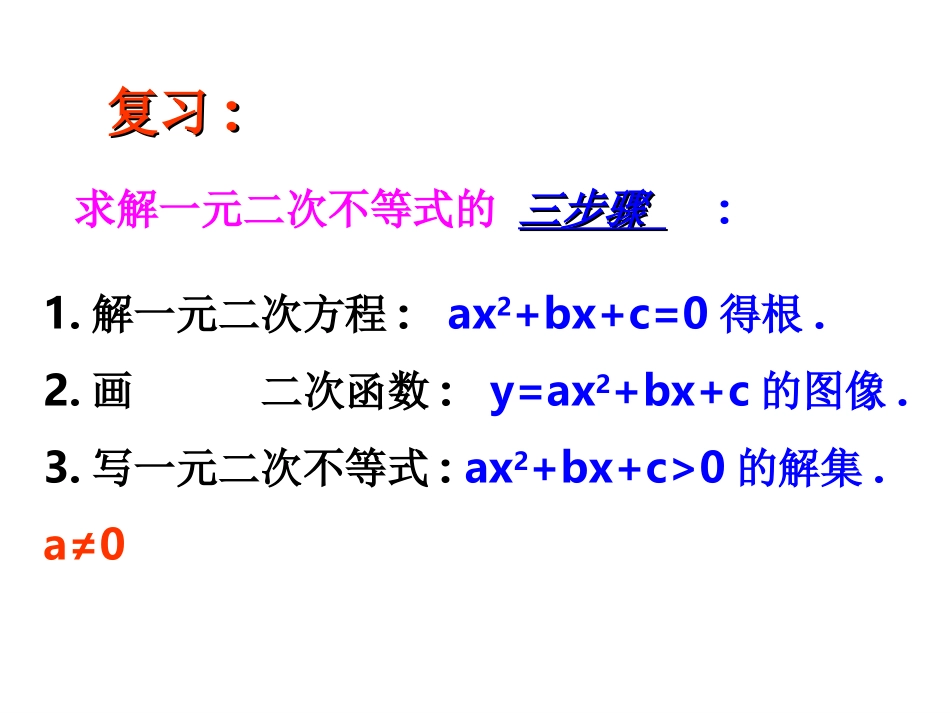高中数学：33 一元二次不等式的解法 素材(新人教版必修5B) 素材_第2页