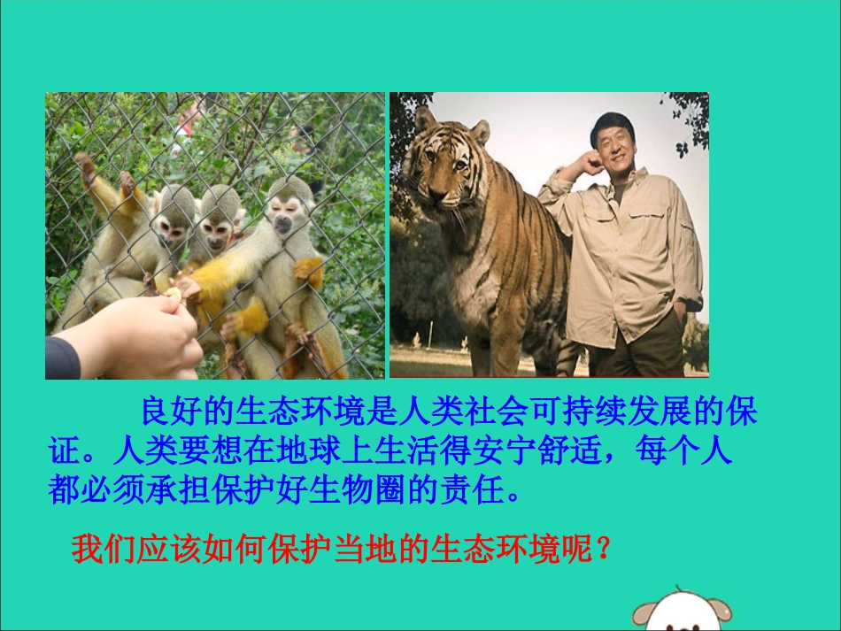 版七年级生物下册 第四单元 生物圈中的人 第七章 人类活动对生物圈的影响 第三节 拟定保护生态环境的计划训练课件 新人教版 课件_第2页