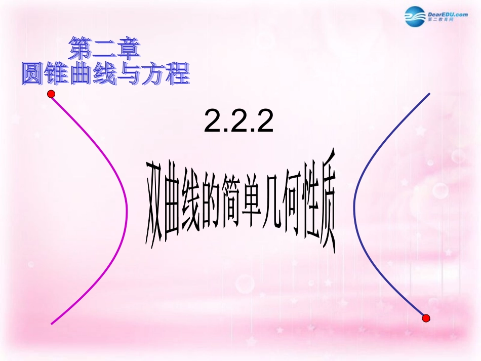 高中数学 222 双曲线的简单几何性质课件 新人教A版选修1-1 课件_第1页