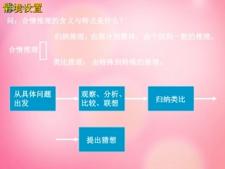 高中数学 2.1.2演绎推理课件 新人教A版选修1-2 课件