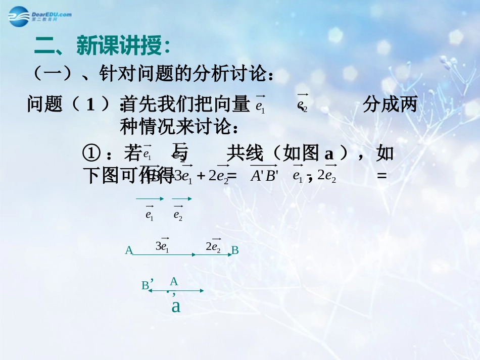 高中数学 第二章 平面向量基本定理课件1 北师大版必修4 课件_第3页