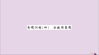 湖北省中考化学一轮复习 专题训练(四)函数图象题习题课件
