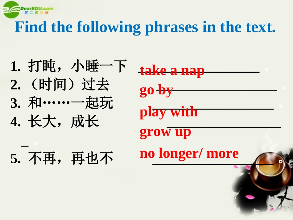 高一英语 Unit 2 Language focus课件 重庆大学版必修3_第3页