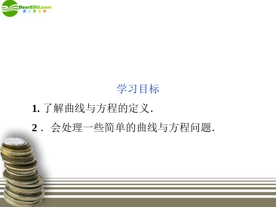 高中数学 第2章261曲线与方程精品课件 苏教版选修2-1 课件_第2页