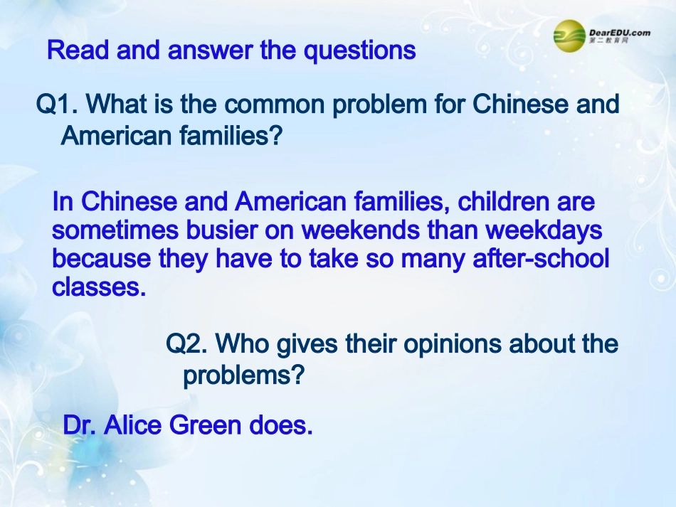 春八年级英语下册(Unit 4 Why don t you talk to your parents？)Section B 2a-2e课件 (新版)人教新目标版 课件_第2页