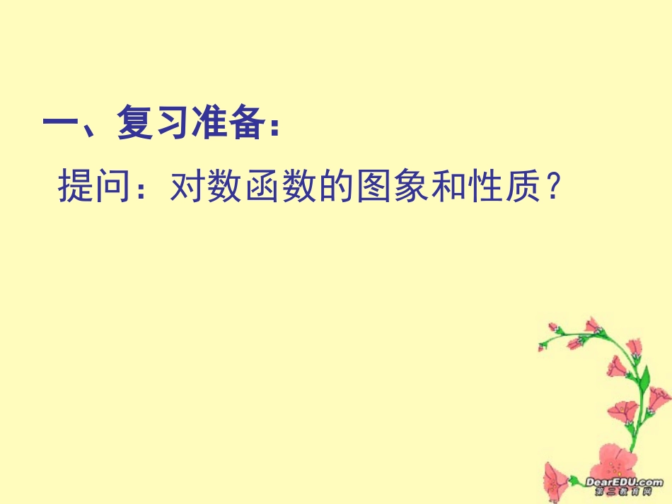 高一数学对数函数 人教A版 必修1 课件_第2页