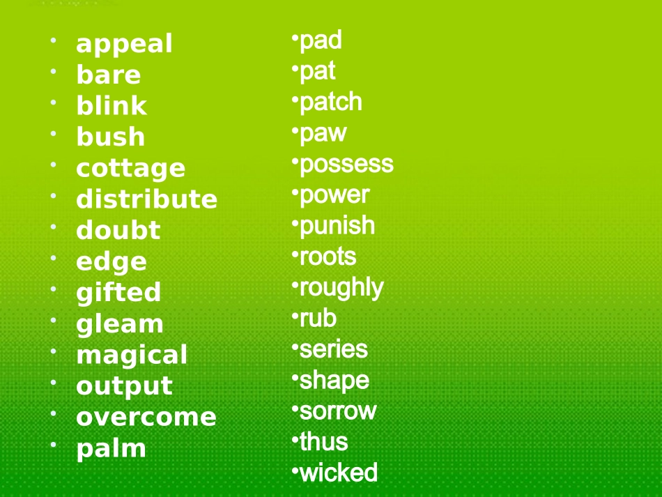 高中英语 Module 2 Words and expressions课件 外研版选修6 课件_第2页