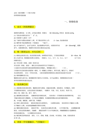 住院医师规范化培训体格检查