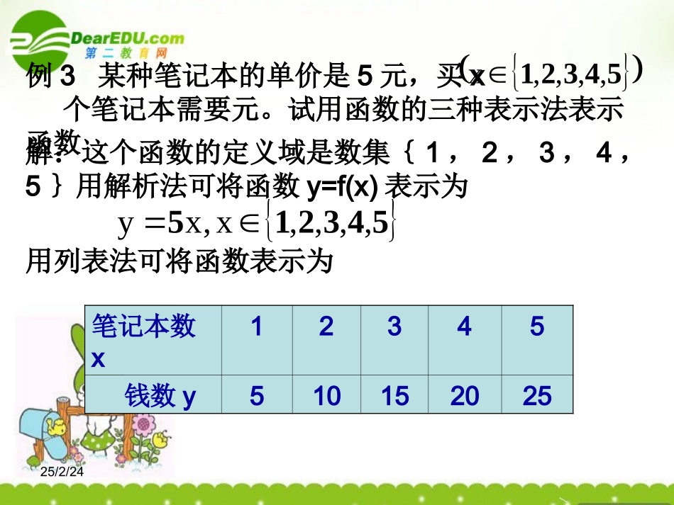 高中数学 212(函数表示法)课件 新人教B版必修1 课件_第3页
