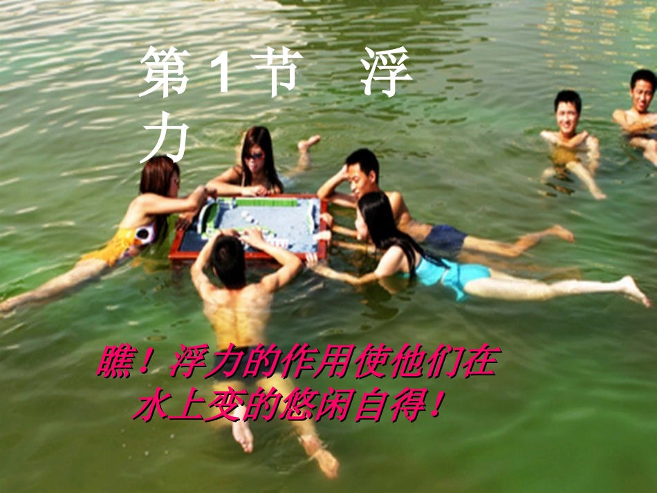 湖北省十堰市竹山县茂华中学八年级物理下册 10.1 浮力课件 (新版)新人教版_第3页