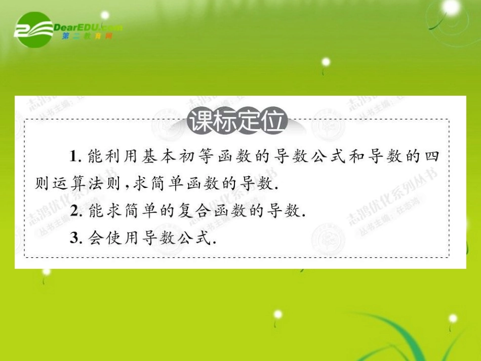 高中数学 32导数的计算课件(教师版 新人教选修1-1 课件_第2页
