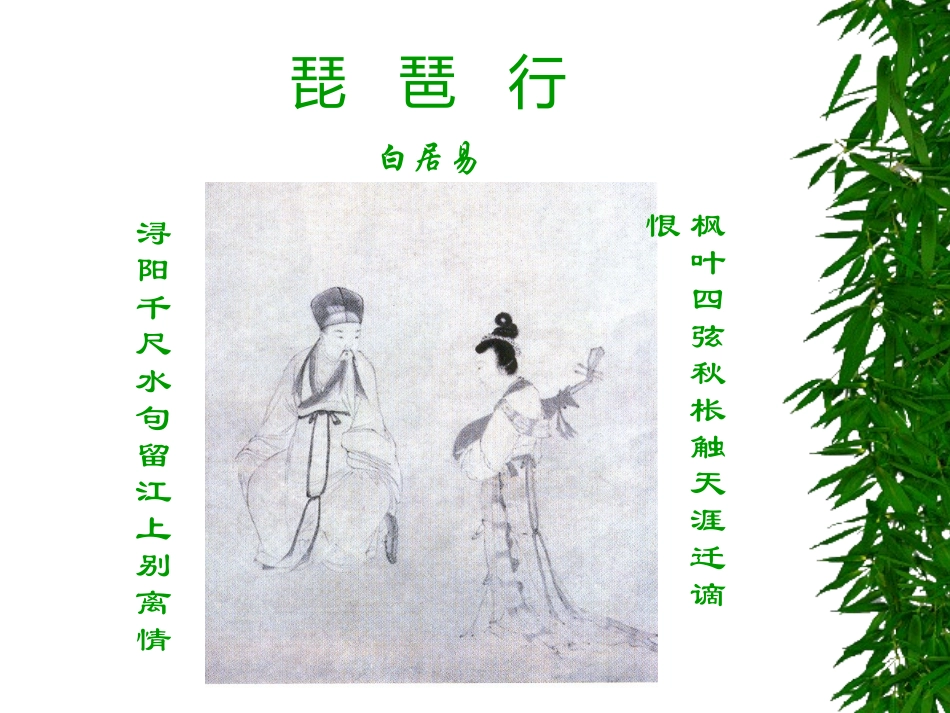 琵琶行 高二语文唐诗汇总课件集 高二语文唐诗汇总课件集_第1页