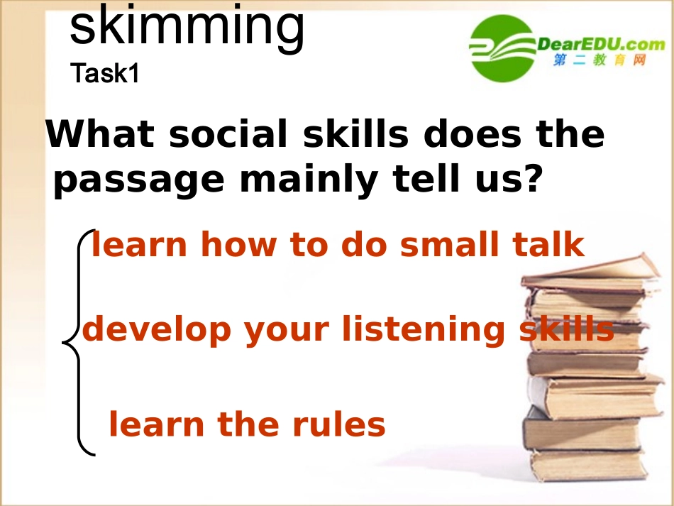 高中英语 small talk优质课件 外研版必修5 课件_第3页