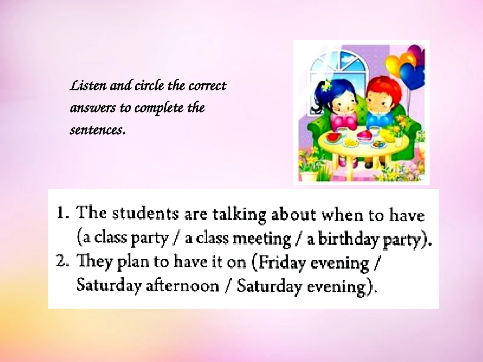 秋八年级英语上册 Unit 10 If you go to the party，you'll have a great time Section A(2a 2d)课件 (新版)人教新目标版 课件_第2页