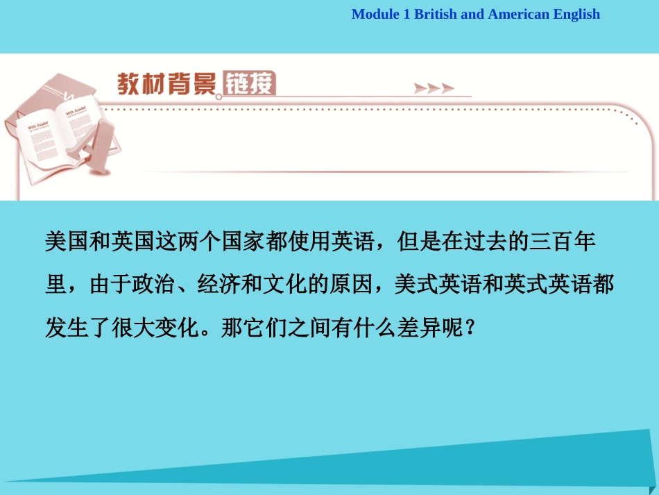 高中英语 Module 1 British and American English Section Ⅰ Introduction  Reading and Vocabulary Comprehending课件 外研版必修5 课件_第2页