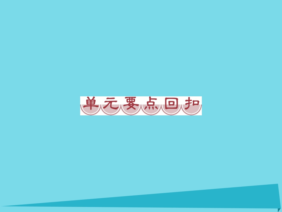 高中英语 Unit 1 Friendship单元要求回扣课件 新人教版必修1 课件_第1页