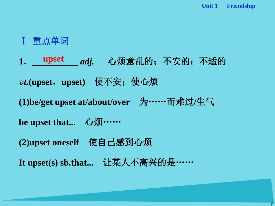 高中英语 Unit 1 Friendship单元要求回扣课件 新人教版必修1 课件_第2页