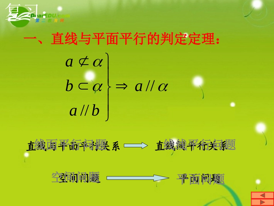 高中数学 第二章2.2.2平行平面的判定课件 新人教A版必修2 课件_第2页