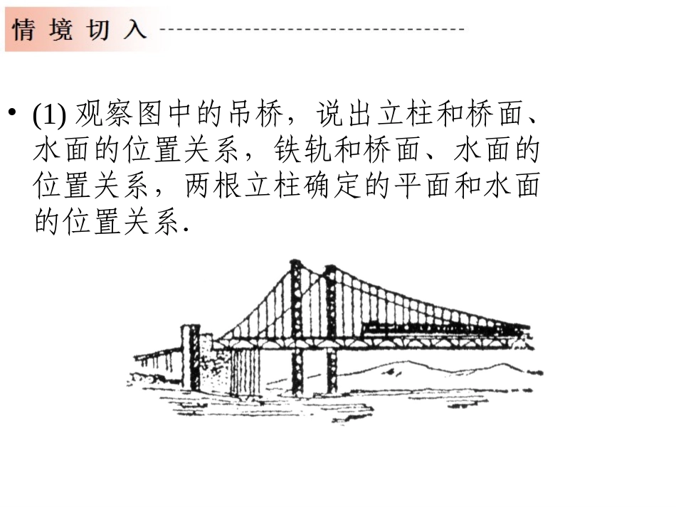 高中数学(直线与平面)课件 新人教版必修1 课件_第2页