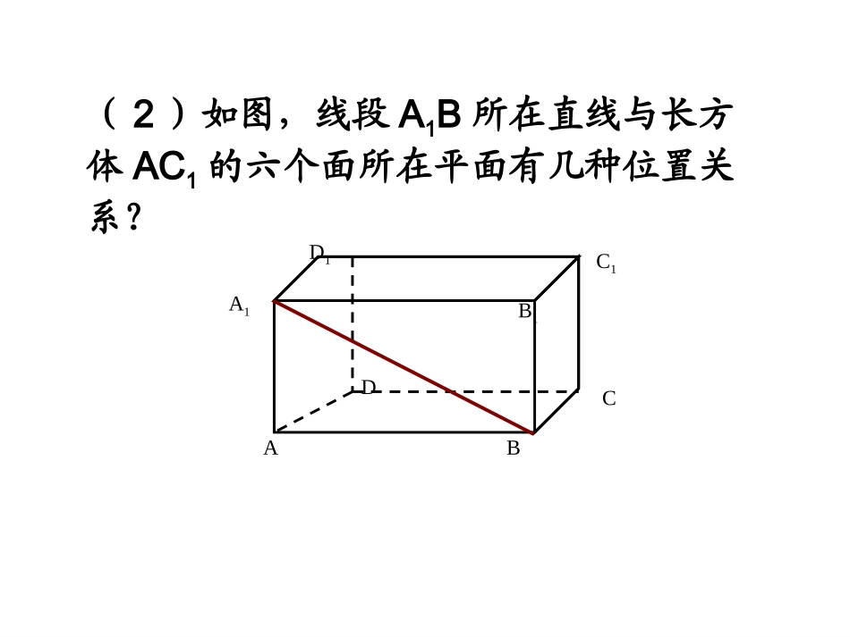 高中数学(直线与平面)课件 新人教版必修1 课件_第3页