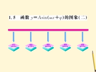 高中数学 1.5 函数y=Asin(ωx+φ)的图象 新二课件 新人教A版必修4 课件