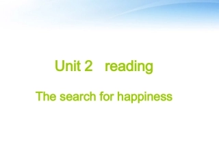 高中英语 Module6 Unit 2 reading课件 牛津版选修6 课件