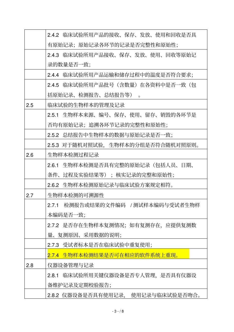 体外诊断试剂临床试验现场核查重点_第3页