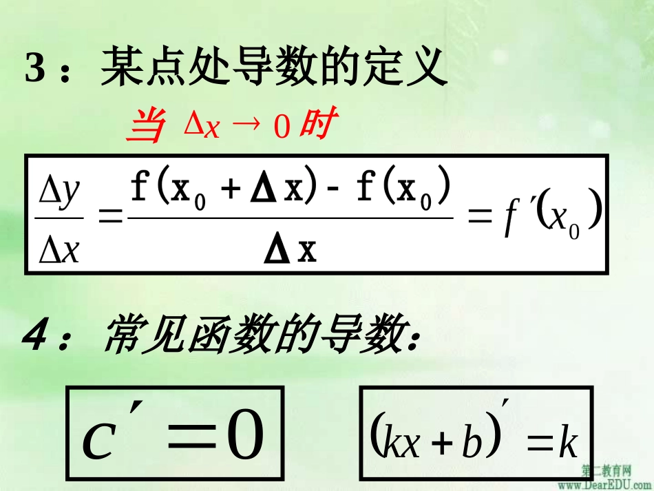 江苏省 连云港地区导数课件 苏教版 课件_第3页