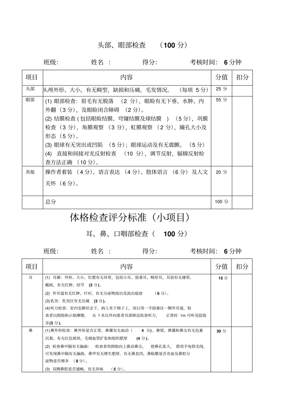 体格检查评分标准_第3页