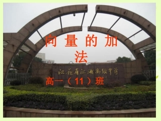 高中数学 向量的加法课件 苏教版必修4 课件