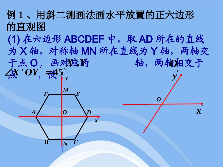 高中数学 立体几何初步直观图的画法教学课件 苏教版必修2 课件_第3页